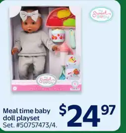 Walmart Meal time baby doll playset offer
