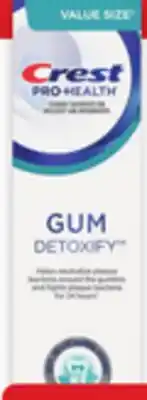 Walmart Crest Gum - Detoxify toothpaste 110 mL or mouthwash 1 L offer