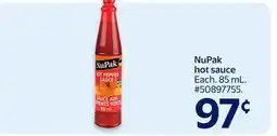 Walmart NuPak Hot Sauce offer