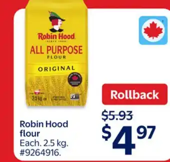 Walmart Robin Hood flour offer