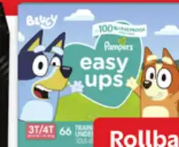 Walmart Pampers Easy Ups training pants superpack offer