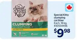 Walmart Special Kitty clumping cat litter offer