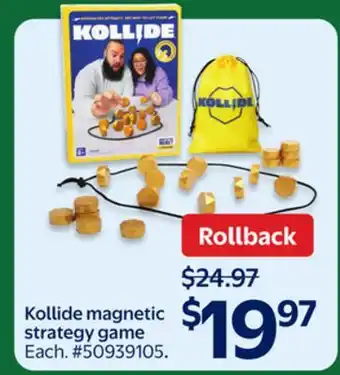 Walmart Kollide magnetic strategy game offer
