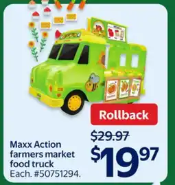 Walmart Maxx Action farmers market food truck offer