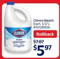 Walmart Clorox bleach offer