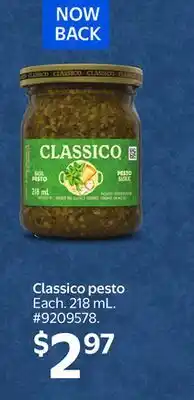 Walmart Classico pesto offer