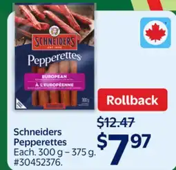 Walmart Schneiders Pepperettes offer