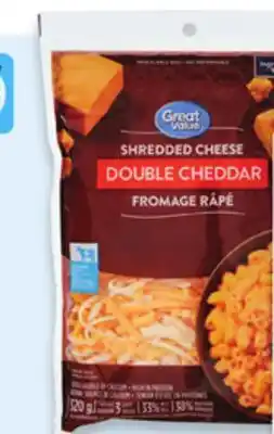 Walmart Great Value cheese shreds 320 g offer