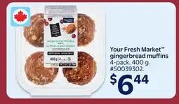 Walmart Your Fresh Market gingerbread muffins offer