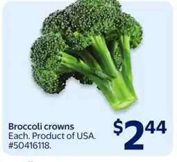 Walmart Broccoli crowns offer