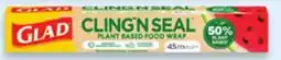 Walmart Glad Cling'N Seal plant-based 45 m offer