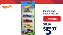 Walmart Cars 5-pack offer