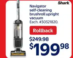 Walmart Navigator self-cleaning brushroll upright vacuum offer