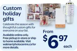 Walmart Custom Holiday Gift offer