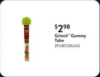 Walmart Grinch Gummy Tube offer