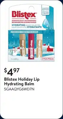 Walmart Blistex Holiday Lip Hydrating Balm offer