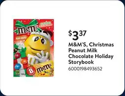 Walmart M&M'S, Christmas Peanut Milk Chocolate Holiday Storybook offer