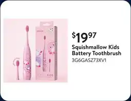 Walmart Squishmallow Kids Battery Toothbrush offer