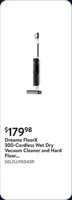 Walmart Dreame FloorX 300-Cordless Wet Dry Vacuum Cleaner and Hard Floor Washer offer