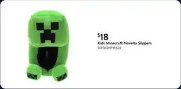 Walmart Kids Minecraft Novelty Slippers offer