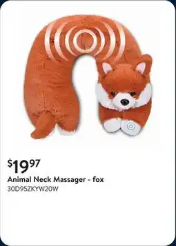 Walmart Animal Neck Massager - fox offer