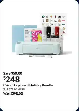 Walmart Cricut Explore 3 Holiday Bundle offer