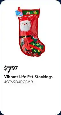 Walmart Vibrant Life Pet Stockings offer