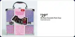 Walmart 46 Piece Cosmetic Train Case offer