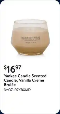 Walmart Yankee Candle Scented Candle, Vanilla Crème Brulée offer