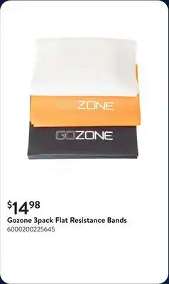 Walmart Gozone 3pack Flat Resistance Bands offer