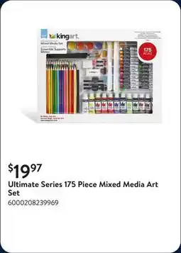 Walmart Ultimate Series 175 Piece Mixed Media Art Set offer
