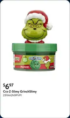 Walmart Cra-Z-Slimy GrinchSlimy offer