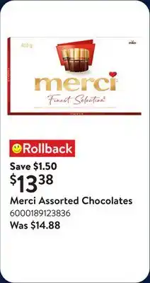 Walmart Merci Assorted Chocolates offer