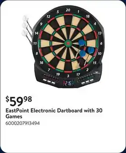Walmart EastPoint Electronic Dartboard with 30 Games offer