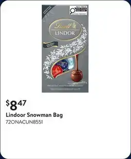 Walmart Lindoor Snowman Bag offer