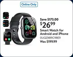 Walmart Smart Watch for Android and iPhone offer