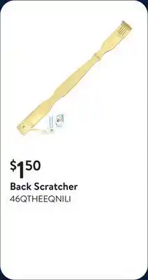 Walmart Back Scratcher offer