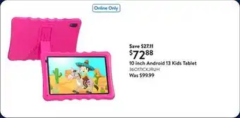 Walmart 10 inch Android 13 Kids Tablet offer
