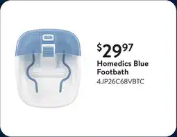 Walmart Homedics Blue Footbath offer