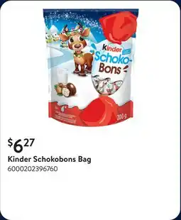 Walmart Kinder Schokobons Bag offer