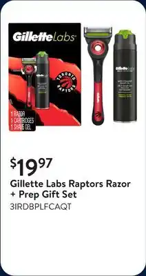 Walmart Gillette Labs Raptors Razor + Prep Gift Set offer