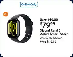 Walmart Xiaomi Remi 5 Active Smart Watch offer