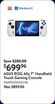 Walmart ASUS ROG Ally 7 Handheld Touch Gaming Console offer