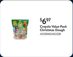 Walmart Crayola Value Pack Christmas Dough offer