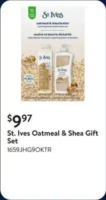 Walmart St. Ives Oatmeal & Shea Gift Set offer