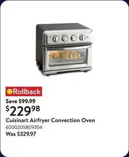 Walmart Cuisinart Airfryer Convection Oven offer