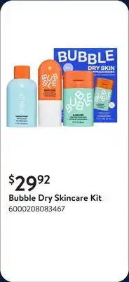 Walmart Bubble Dry Skincare Kit offer
