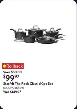 Walmart Starfrit The Rock Classic10pc Set offer