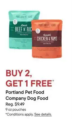 Petvalu Portland Pet Food Company Dog Food offer