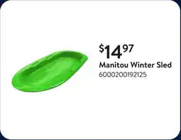 Walmart Manitou Winter Sled offer